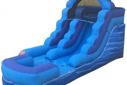 12 Foot Blue Inflatable Water Slide