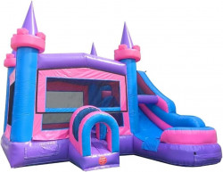 Mega Pink Water Slide Bounce House Combo